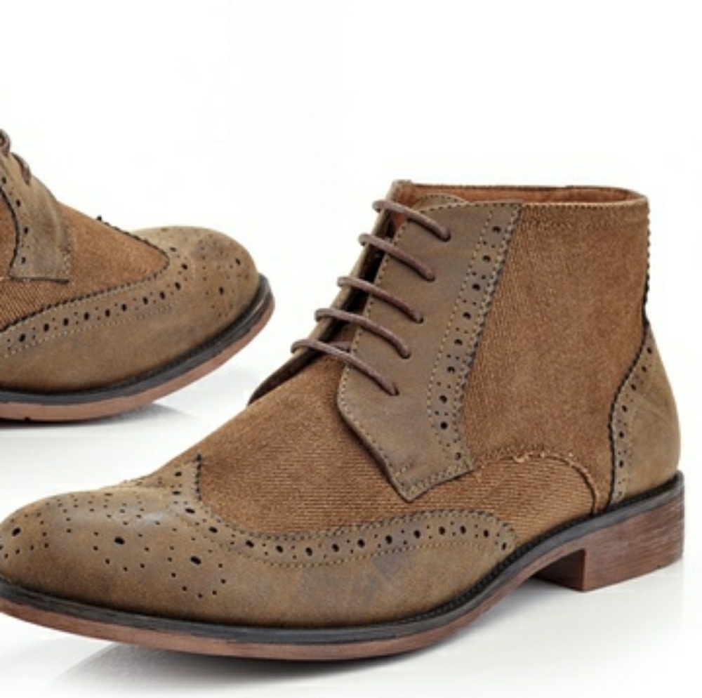 Henry Ferrera Denim Camel-Color M9.5 Boots